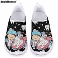 thumbnail image 1 of Zapatos de enfermería con estampado de enfermera dental de dibujos animados de Doginthehole, nuevos zapatos planos casuales cómodos para mujer, zapatos de malla transpirables de verano sin cordones, 1 of 5