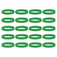 thumbnail image 1 of 100Pcs Silicone Rubber Bands Non-slip 4 Inch Flat for Books, Dark Green, 1 of 6