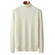 thumbnail image 5 of Suéter de lana para hombre, suéter de cuello alto de felpa de lana pura, suéter de punto con solapa y parte inferior cálida para invierno para hombre, 5 of 5