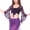 Purple, variant on Women's Latin Dance Cover Up Tops Tie Front Bell Sleeve Shawl Lace Long Sleeve Cardigan Black