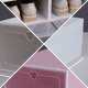 thumbnail image 5 of Caja de zapatos apilable de plástico transparente con cajón de 4 piezas, 5 of 6
