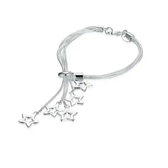 K-KED Exquisite 925 Silver Chime Charm Bracelet Chain For Women Girls-20cm