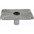 thumbnail image 1 of Springfield Marine Boat Seat Pedestal Base Plate 1620001 KingPin; Square; 7 Inch Length x 7 Inch Width; Non-Threaded; Satin; Stainless Steel Base And Nylon Bushing; ABYC Code H-31 B, 1 of 2