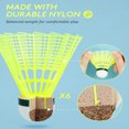 YEYNGQC Badminton Rackets Set of 6 Outdoor Backyard Games Including 6