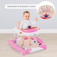thumbnail image 5 of INFANS Baby Walker, 6 in 1 Behind Walker Learning Seated Rocker Bouncer with Removable Music Tray, Adjustable Height, Washable Seat Cushion, Foldable Activity Center for Toddlers, 5 of 9