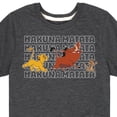 thumbnail image 3 of The Lion King - Hakuna Matata Outlined Words - Toddler & Youth Short Sleeve Graphic T-Shirt, 3 of 5