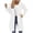 White, variant on Fanshiluo Women's Zip Up Hoodie Long Jacket, Long Sleeve Casual Open Front Hooded Coat with Pockets,Size S-5XL