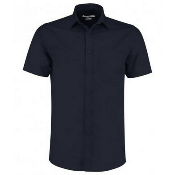 Kustom Kit Mens Short Sleeve Tailored Poplin Shirt