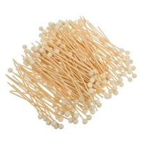 ACDANC 200pcs Rock Candy Sticks with Ball Wooden Sticks Wood Swizzle Cake Pop Sticks Drink Stirrers for Lollipop Coffee Appetizer 15cm