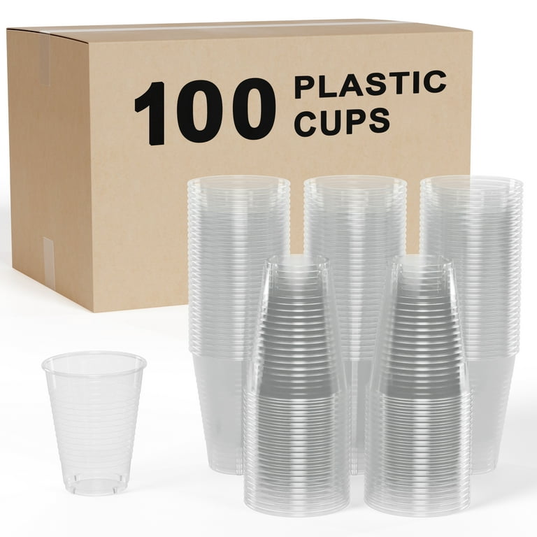 Exquisite Dark Blue Heavy Duty Disposable Plastic Cups, Bulk Party Pack, 12  oz - 50 Count