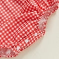 thumbnail image 5 of Coerni First Birthday Outfit Girl Heart Bubble Romper Jumpsuit Bodysuit New Born Waffle Clothes Baby Knitted Embroidered Plaid Onesie, 5 of 8