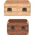 thumbnail image 1 of Juego de 4 mini tiradores plegables antiguos para cómodas, cajas, cajoneras, dise?o en latón bronce antiguo 43 x 42 mm, 1 of 2