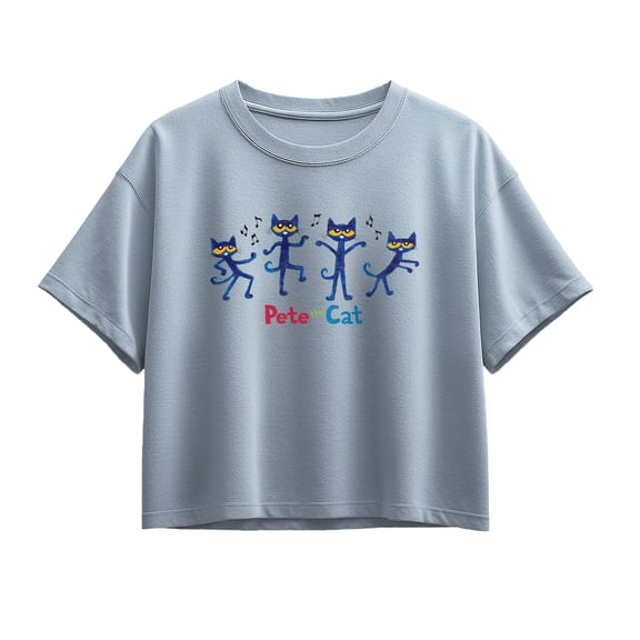 MerryMakers - Pete The Cat Dance - Youth Girls Boxy T-Shirt