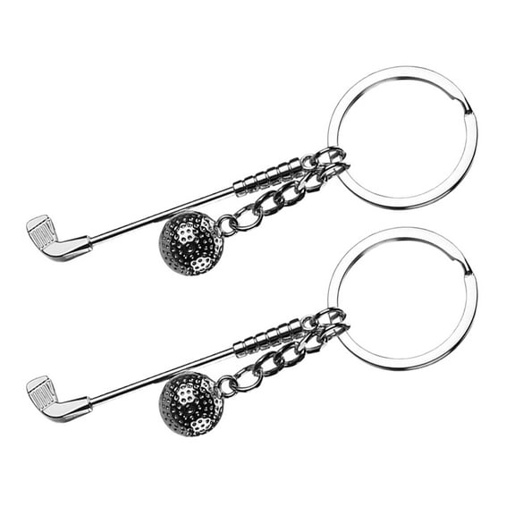 unbranded 2pcs Golf Key Chain Sports Party Favors Sports Themed Party Keychain Decorations Sports Birthday Party Favors Novelty Sports Key Chains