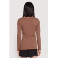 thumbnail image 4 of Women's Basic Long Sleeve Crew Neck T Shirt, 4 of 4
