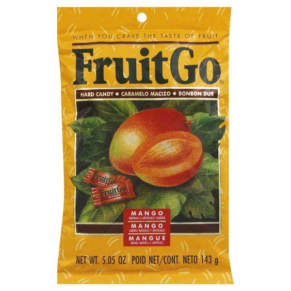 FruitGo Mango Flavored Hard Candy, 5.05 Oz.