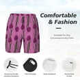 thumbnail image 3 of Fuzoiu Tulips Flowers Print Men's Swim Shorts,Quick-Dry Double-Layer Swim Trunks,Board Trunks,Beach Shorts Swimwear Bathing Suits-Large, 3 of 6