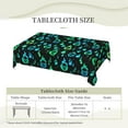 thumbnail image 6 of Skulls in Bright Flames Tablecloth Rectangular Halloween Table Cloth Washable Wipeable Table Cover for Party Picnic Dinner Halloween Decor 60" X 84", 6 of 6