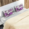 thumbnail image 7 of GZHJMY Purple Butterfly Pillow Cases – Soft Breathable Pillowcase Covers – Machine Washable – Decoration Pillows for Sleeping - Queen Size 20''×30'', 7 of 7