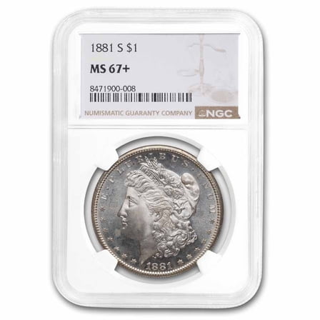 1881-S Morgan Dollar MS-67  NGC