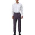 thumbnail image 2 of INSPIRE CHIC Men's Pants Stripes Zipper Closure Front Pockets Dress Pants 28 Purple White, 2 of 7