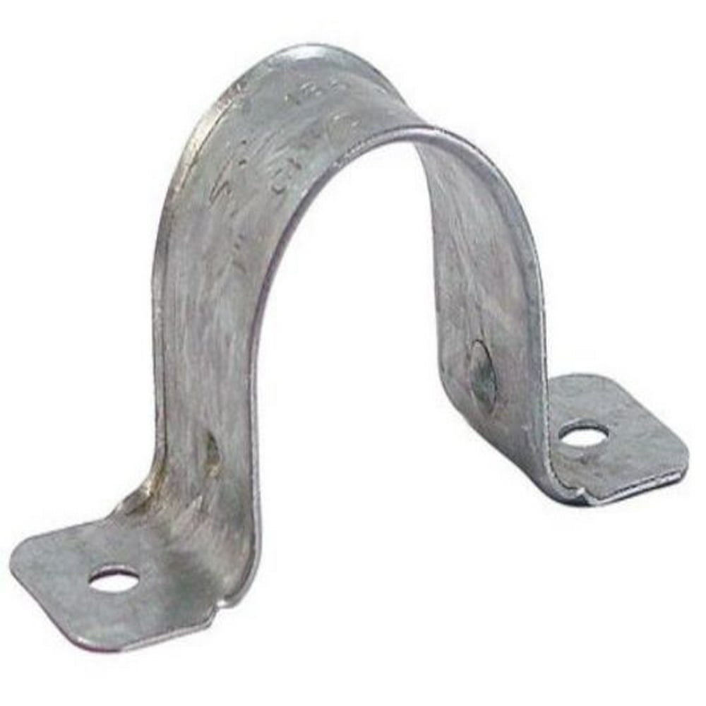Galvanized Steel Two Hole Strap, 2" Pipe Size