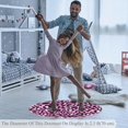thumbnail image 3 of Leopard Skin Pattern Pink Modern Round Soft Area Rugs 2.6ft Anti-Slip Cute Circle Carpet for Teen Girls Room, Circular Rug for Nursery Room, Dorm, Cute Room Decor for Baby, 3 of 7