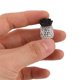 thumbnail image 5 of ADDHAT 4Ud Tapas Decorativas Negras Para De Neumático Con Floral, 5 of 6
