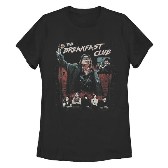Women's The Breakfast Club Distressed Retro Bender  Graphic T-Shirt