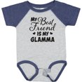thumbnail image 3 of Inktastic My Best Friend is My Glamma with Hearts Boys or Girls Baby Bodysuit, 3 of 5