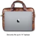 thumbnail image 6 of Bekayaa Genuine Leather Briefcase for Men with Padded Protection for 14 inch Laptop, 6 of 8