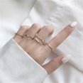 thumbnail image 2 of 5pcs/Set Women Rings Set New Boho Style Wave Shape Rings Gold Color Metal Open Rings Imitation Pearls Fingers Accessories 2, 2 of 5