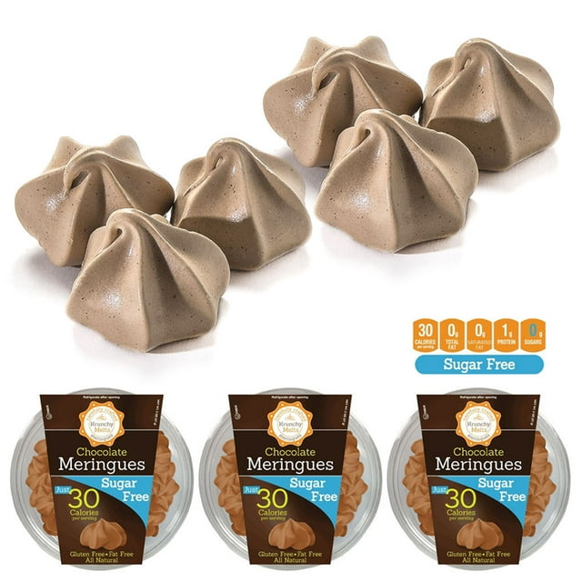 3 Boxes Chocolate Meringues Cookies Gluten Fat Sugar Free Kosher Sweets Snacks