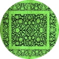 thumbnail image 1 of Ahgly Company Indoor Round Oriental Green Traditional Area Rugs, 8' Round, 1 of 4