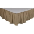 thumbnail image 5 of VHC Brands Farmhouse Star Ticking Striped Cotton Primitive Split Corners Gathered Queen Bed Skirt, Charcoal Black, 5 of 6