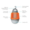 thumbnail image 2 of Exterminador electrónico de insectos portátil con función foco y batería recargable naranja Grande, 2 of 3