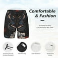 thumbnail image 3 of Fuzoiu Midnight Butterfly Floral Dream Print Men's Swim Shorts,Quick-Dry Double-Layer Swim Trunks,Board Trunks,Beach Shorts Swimwear Bathing Suits-XX-Large, 3 of 6