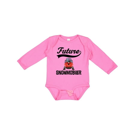 

Inktastic Snowmobiling Future Snowmobiler Gift Baby Boy or Baby Girl Long Sleeve Bodysuit