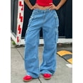 thumbnail image 4 of Aprpith Women's Jeans Wide Leg Design Suitable for any Occasion as Fashionable Casual Clothing Regular Sizes, 4 of 8