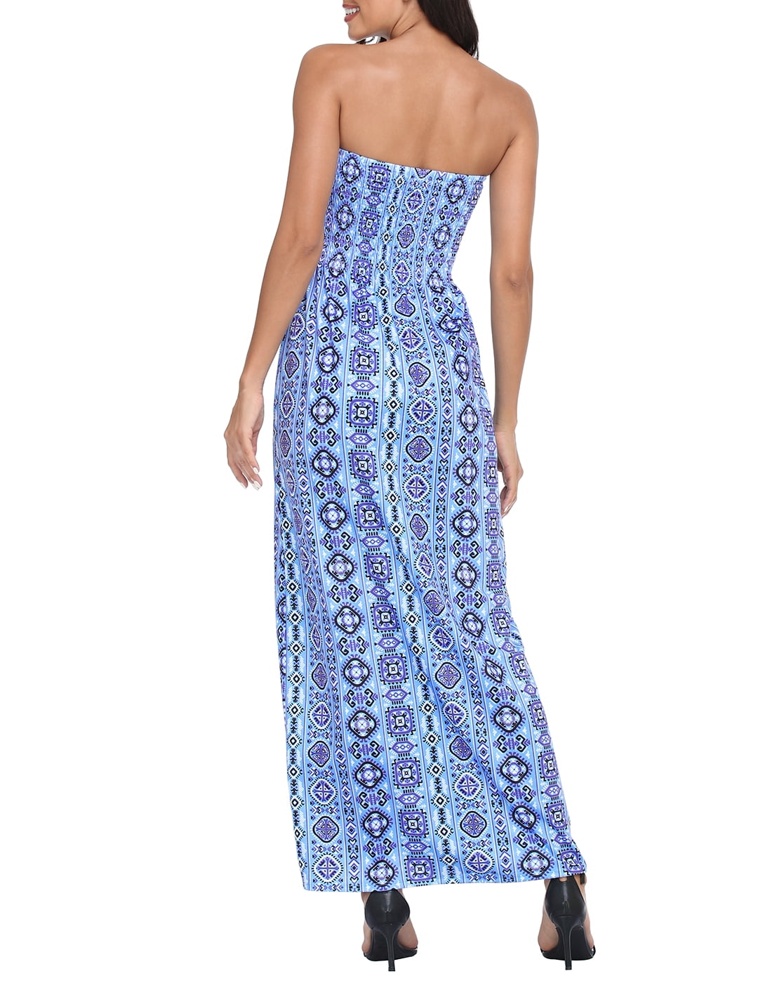 HDE Women's Strapless Maxi Dress Bohemian Sundress Beach Boho 4X - Walmart  Business Supplies