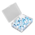 thumbnail image 1 of 74pcs Round Hair Beads DIY Plastic Crochet Braid Wig Accessories Braid Dreadlock Beads Hair Braiding ToolLight Blue, 1 of 4