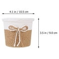 thumbnail image 2 of Miangastore Planter Flower Pots Light Brown Woven Planter 4Pcs 4.1X4.1X3.5In, 2 of 8
