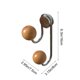thumbnail image 3 of Magnetic Wood Ball Hooks No Drill Strong Magnet Hanger For Refrigerator Fridge Door Cabinet Rustproof Metal Towel Hanger For Home Kitchen Entryway, 3 of 6