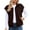 Coffee, variant on Kaondbfi Outerwear Vests for Women, Vest Tops Zipper Up Cap Sleeve Side Pockets Knit Sleeveless Oversized Vests Womens Winter Coat