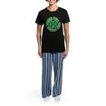 thumbnail image 4 of CafePress - Drinks Well With Others Women's Dark Pajamas - Women's Short Sleeve Print T-Shirt and Pants Dark Cotton Pajama Set, 4 of 7