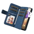 thumbnail image 4 of Designed for Samsung Galaxy A23 5G, Wallet Cases Zipper Leather Card Slot Flip Magnetic Phone Cover Compatible with Samsung Galaxy A23 5G Wrist Strap Kickstand Stand Purse,Blue, 4 of 8