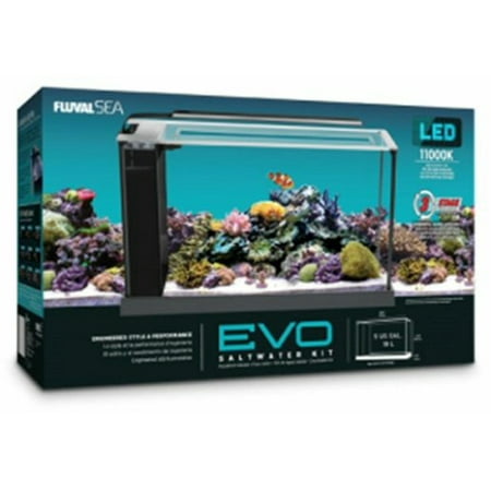 Fluval 5 Gallon Evo V Saltwater Aquarium Kit Walmart Com