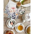thumbnail image 4 of Pink Spring Floral Kitchen Dish Towels for Drying Dishes Set of 4, Elegant Flowers Farmhouse Botanical Wooden Waffle Weave Microfiber Hand Tea Bathroom Towels Quick Dry & Absorbent Towel 15.7x23.6, 4 of 7