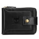 thumbnail image 4 of Billetera de cuero Cartera de cuero con cremallera plegable para hombres Bolsa de viaje Regalo BULL CAPTAIN Billetera de cuero, 4 of 7