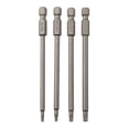 thumbnail image 5 of 4Pcs 100Mm Long Screwdriver Bits Set Torx Hex Head Cross Flat Head Slotted Tip 1/4 Inch Hex Electric Screwdriver Bits Power Tool C Fangkenuo, 5 of 9